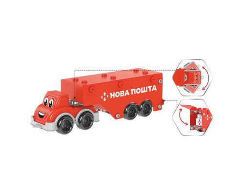 Дитячий металевий конструктор "Нова Пошта" 1416TXK, 135 деталей
