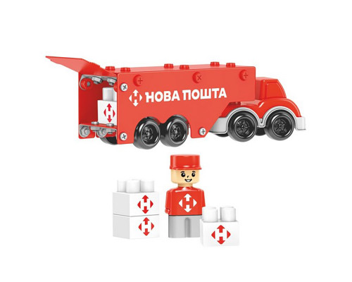 Дитячий металевий конструктор "Нова Пошта" 1416TXK, 135 деталей