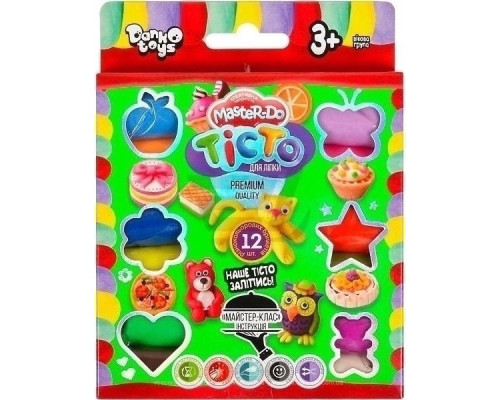 Дитяче тісто для ліплення Master Do 7521DT, 12 кольорів