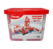 Конструктор "Пожарная часть" 013888/01 в пластиковом боксе, 248 деталей