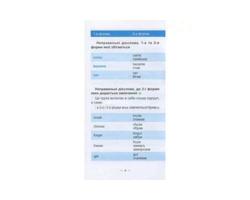 Навчальна книга Найшвидший спосіб вивчити неправильні дієслова 104059Z