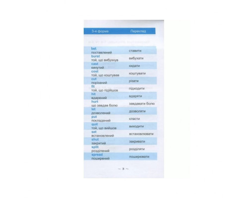 Навчальна книга Найшвидший спосіб вивчити неправильні дієслова 104059Z