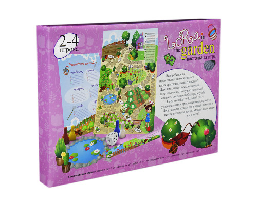 Настільна Гра-бродилка Lora in the garden 30514 (рос.)
