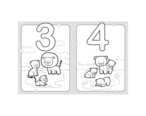 Розмальовка дитяча Розфарбуй цифри КЕНГУРУ 1489005 для найменших