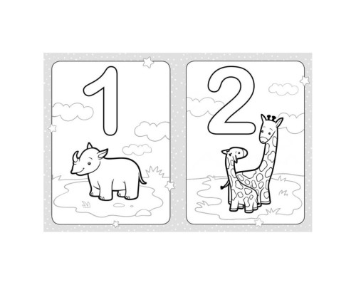 Розмальовка дитяча Розфарбуй цифри КЕНГУРУ 1489005 для найменших