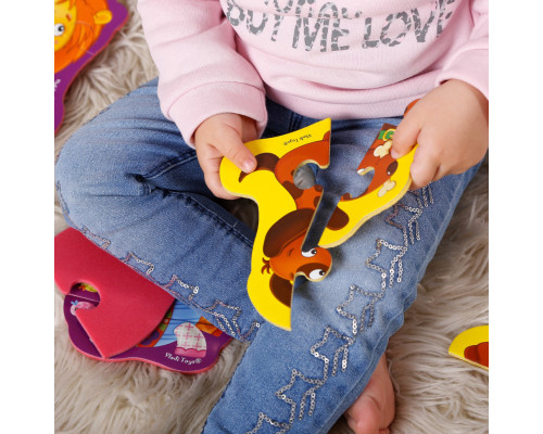 Дитячі бебі пазли "Ферма" VT1106-87 картинки - 4 шт