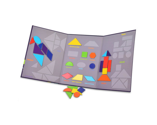 Детская развивающая игра "Магнитный танграм" 8326-2, 27 деталей