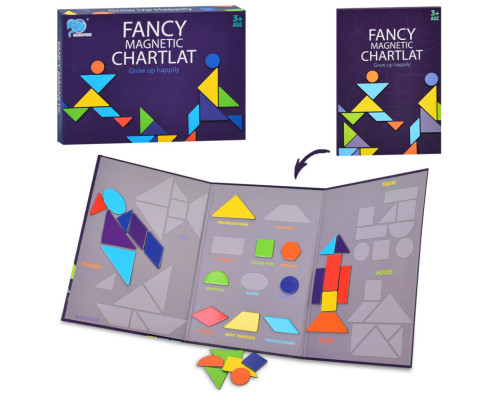 Детская развивающая игра "Магнитный танграм" 8326-2, 27 деталей