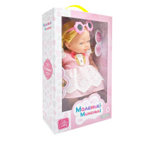 Дитяча м'яконабивна лялька M 5885 I UA(Pink) 33 см, музичні ефекти