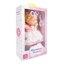 Дитяча м'яконабивна лялька M 5885 I UA(Pink) 33 см, музичні ефекти