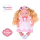 Дитяча м'яконабивна лялька M 5885 I UA(Pink) 33 см, музичні ефекти