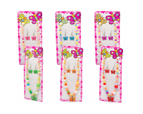 Детский набор аксессуаров "Бабочка" 0105-029-2 упаковка 12 шт