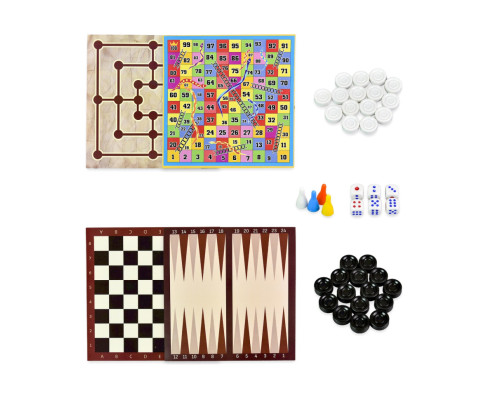 Набор настольных игр "Игры для всей семьи" 30688/1, 4 игры