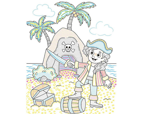 Детская водная раскраска "Кисточка и вода: Морские чудеса" 2048004, 16 страниц