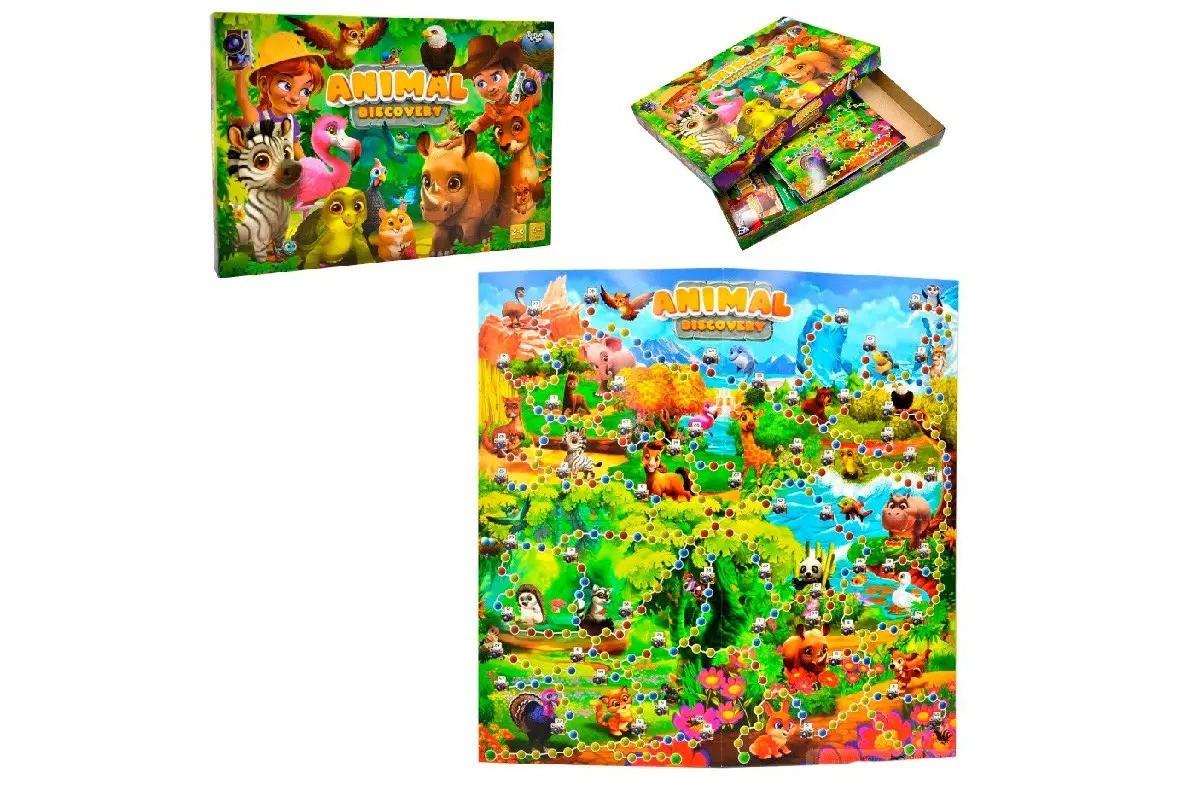 Настольная игра "Animal Discovery" Danko Toys G-AD-01-01U укр Настольная игра "Animal Discovery" Danko Toys G-AD-01-01U укр