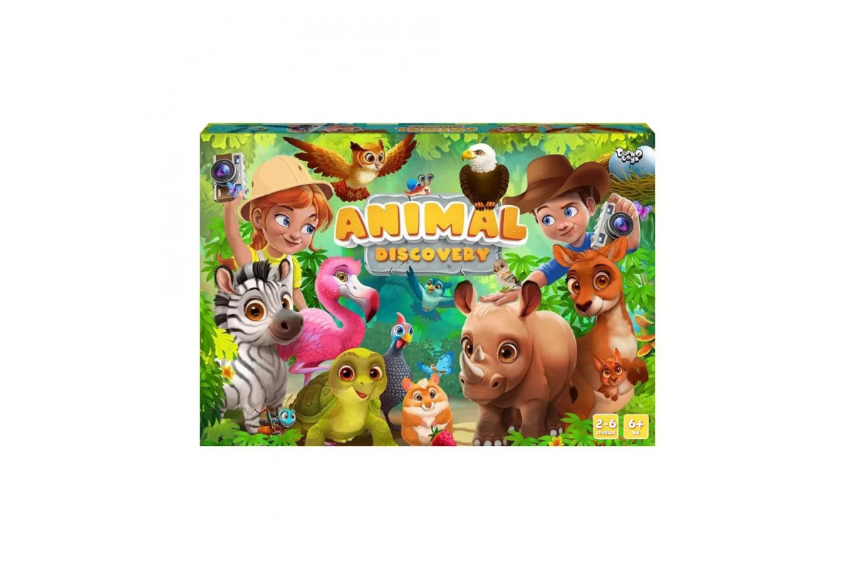 Настольная игра "Animal Discovery" Danko Toys G-AD-01-01U укр Настольная игра "Animal Discovery" Danko Toys G-AD-01-01U укр
