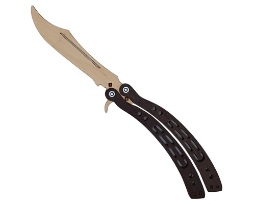 Сувенирный деревянный нож "Бабочка" BAL-W