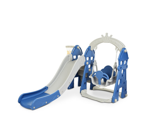 Дитяча гірка-гойдалка HOUSE-4 кільце баскетбольне