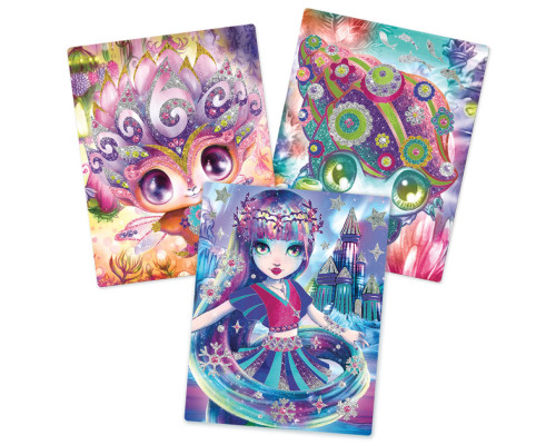 Набір для творчості Зоряні блискітки та фольга Nebulous Stars 11027, 3 шаблони для декорування