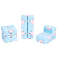 Антистресс кубик-трансформер Infinity Cube IGR133(Blue) пастельные цвета