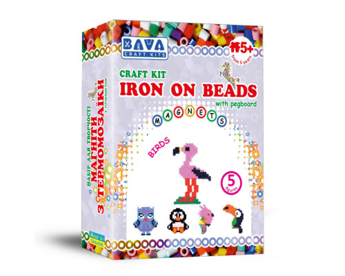 Набір для творчості "Магніти з термомозаїки без планшета "Птахи" TM-015