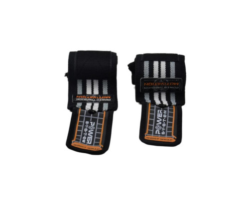 Кистевые бинты Wrist Wraps Power System PS-3500_Grey-Black