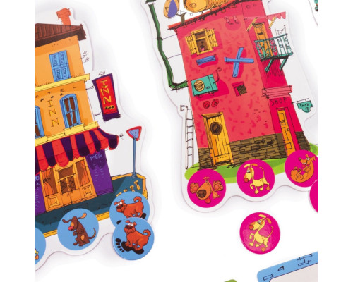 Детская настольная игра Отель "Гавк" VT8055-43, 4 отеля 24 жетона собак