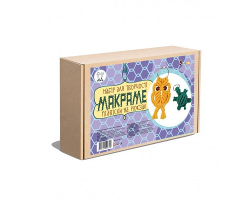 Набір дитячої творчості Макраме "Підвіски на рюкзак" М-004