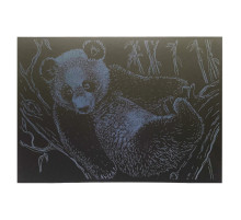 Гравюра А4 "Ведмідь" ГрА4-17с економ варіант в пакеті 29,7х21 см
