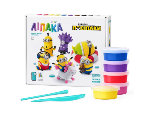 Меганабор пластилина "Посипаки" ЛИПАКА 15026-UA01 самостоятельно затвердевает