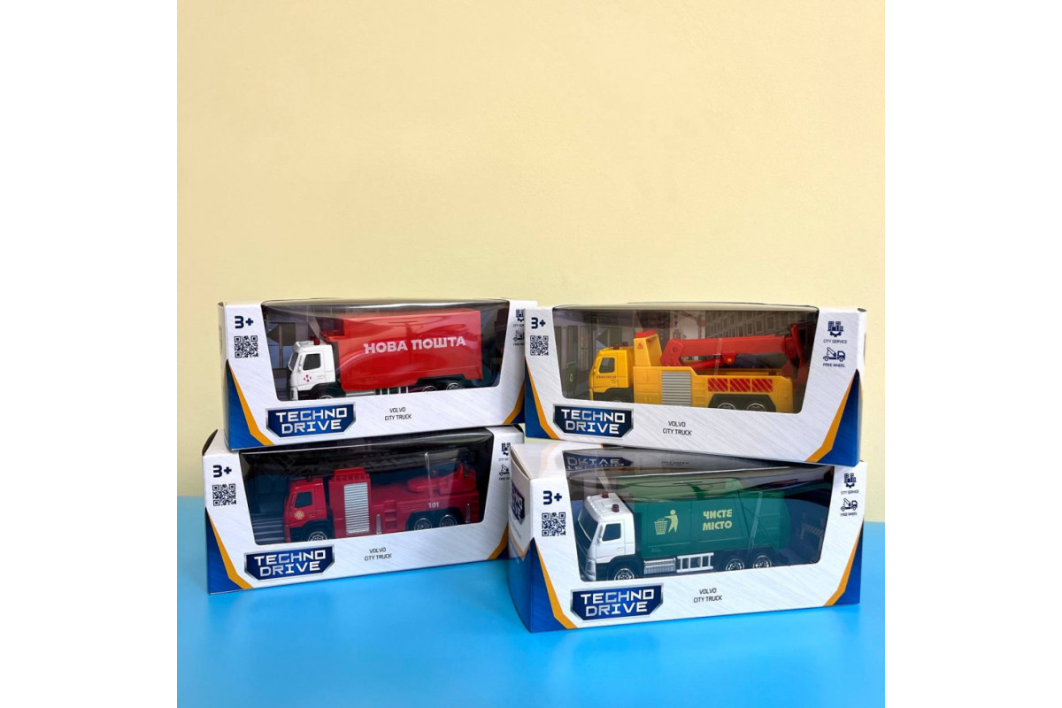 Автомодель дитяча "VOLVO" Пожежна машинка TechnoDrive 250302 зі стрілою