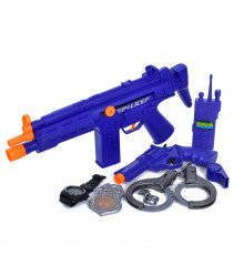 Дитячий набір зі зброєю "World police" 36210N, тріскачка-автомат 37 см