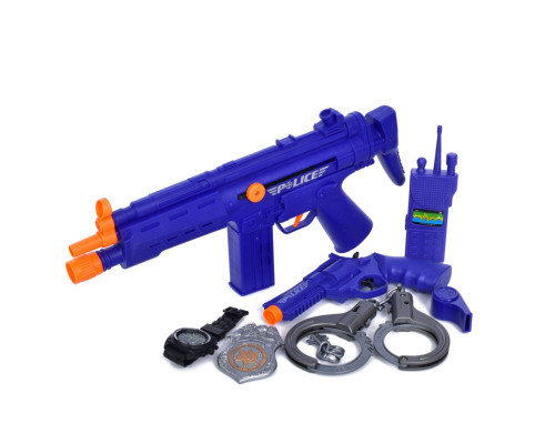 Дитячий набір зі зброєю "World police" 36210N, тріскачка-автомат 37 см