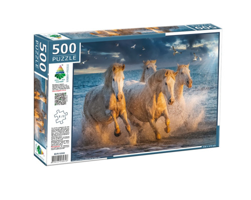 Пазл класичний "Білі коні" 84818, 500 елементів