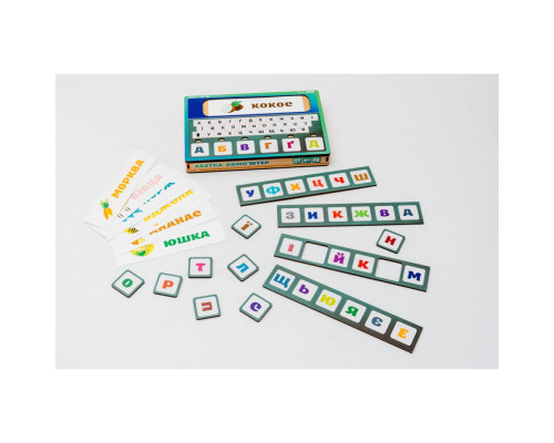 Деревянная игрушка-сортер "Азбука компьютер" Puz-73913, 32 карточки