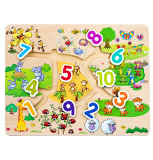 Деревянная игрушка Лабиринт  MD 0817-2 размер 30х22,5 см