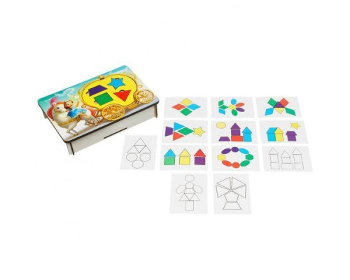 Деревянная развивающая игра "Фея и карета" (ПСД196) PSD196 танграм