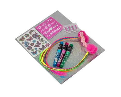 Дитячий набір косметики "Волосся і татуювання" T20728 блискучі татуювання