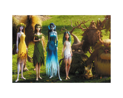 Розвиваючий зошит з наклейками "Мавка Пограємося з Мешканцями Лісу" 1423013 з плакатом