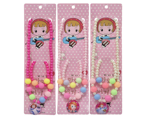 Детский набор украшений "Принцессы" 0105-027 три цвета в наборе