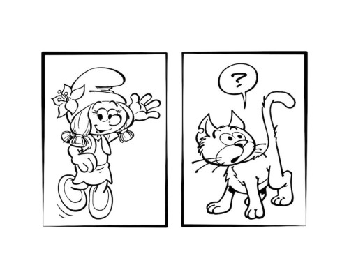 Приключенческие раскраски "Смурфы: Цветной праздник" 1571012 с наклейками