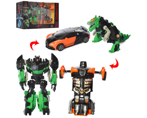 Ігровий набір трансформерів Машина та динозавр FB107, 12 см