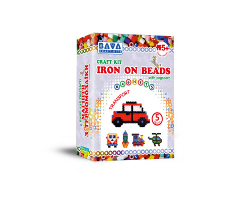 Набір для творчості "Магніти з термомозаїки без планшета "Транспорт" TM-019