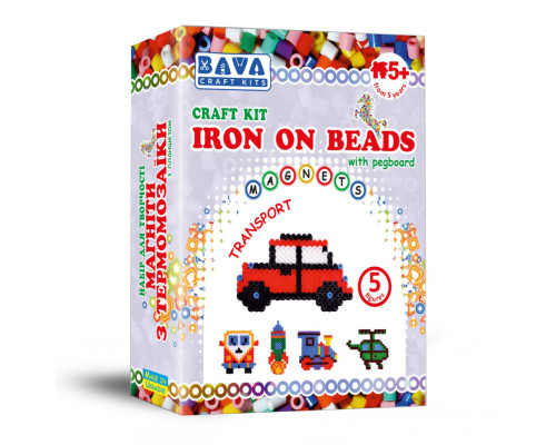 Набір для творчості "Магніти з термомозаїки без планшета "Транспорт" TM-019