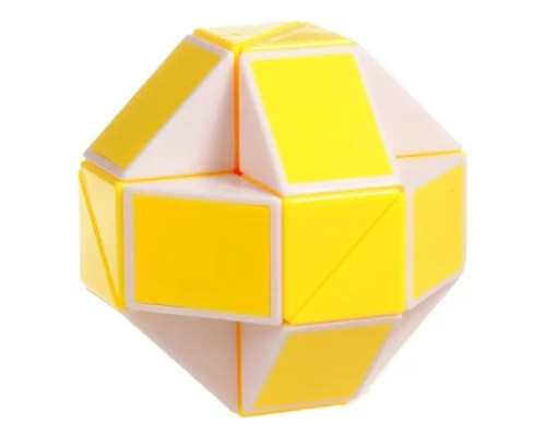 Змейка Рубика бело-желтая Smart Cube SCT405 в коробке