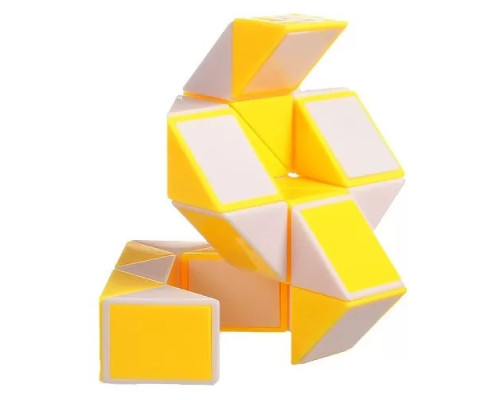 Змейка Рубика бело-желтая Smart Cube SCT405 в коробке