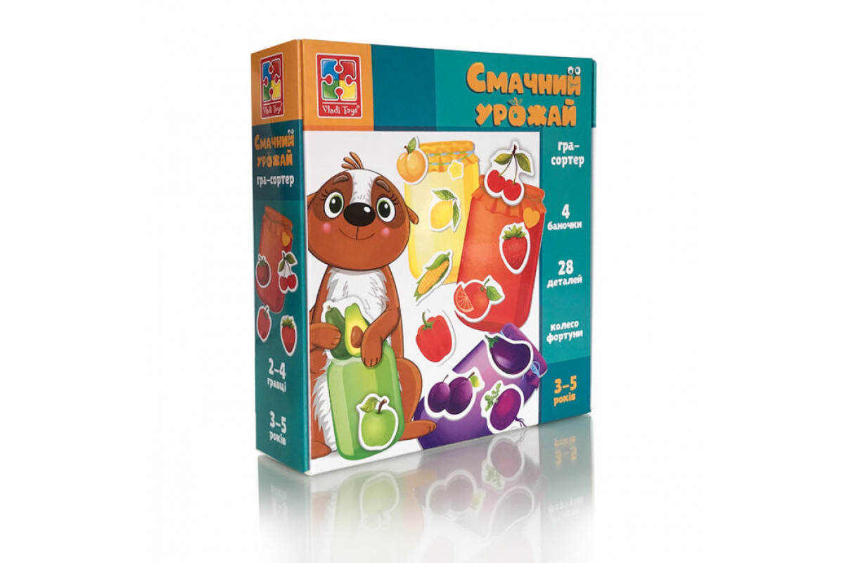Настільна гра-сортер "Смачний урожай" Vladi Toys VT1804-41 навчальна