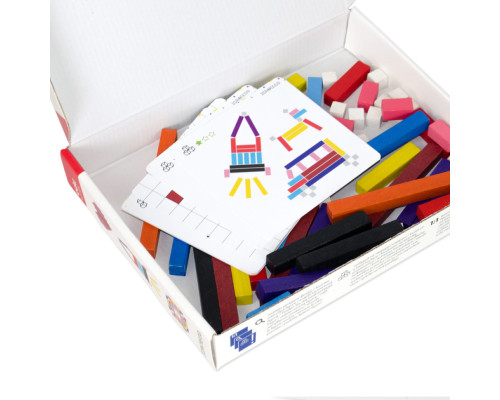 Навчальний набір "Палички для рахунку Кюїзенера" Igroteco 900385, 56 деталей