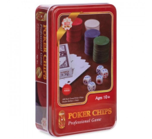 Настільна гра Покер J02070 в металевій коробці