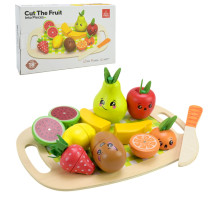 Дитяча дерев’яна іграшка "Фрукти" C9414 фрукти на магнітах, дощечка